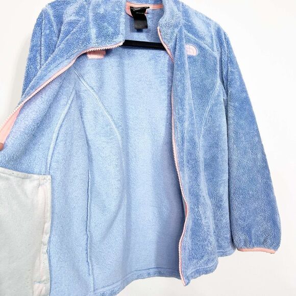THE NORTH FACE OSITO BLUE GIRLS LARGE JACKET ZIP FRONT - Picture 2 of 4